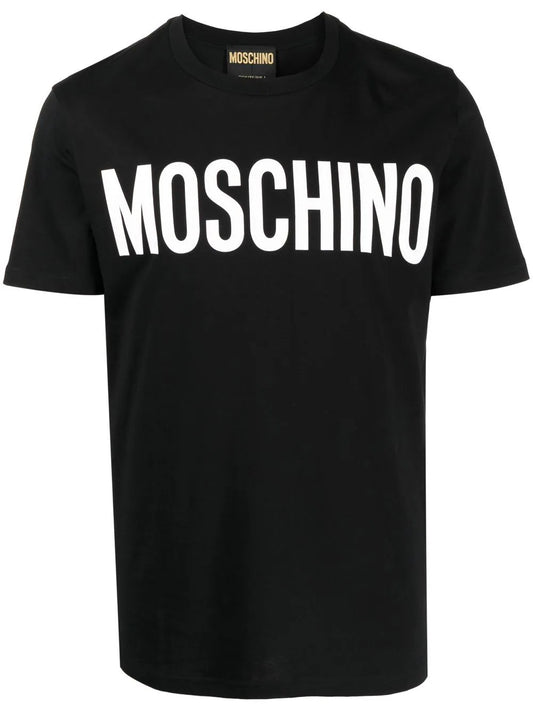 Moschino
logo print cotton T-shirt/Black