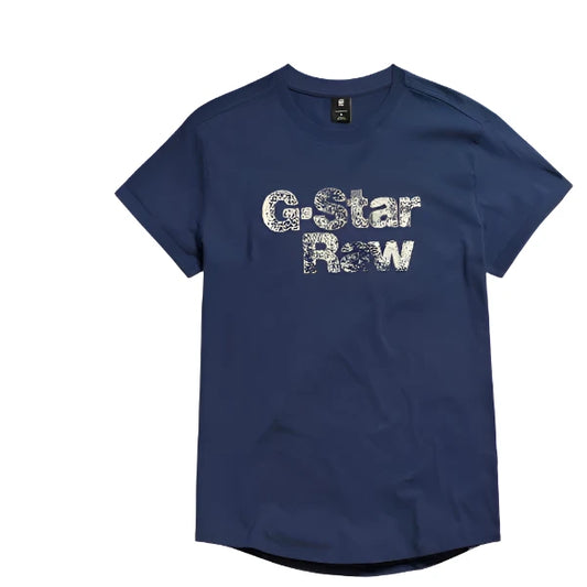 G-Star Raw Painted Graphic Lash T-Shirt/ Sartho Blue