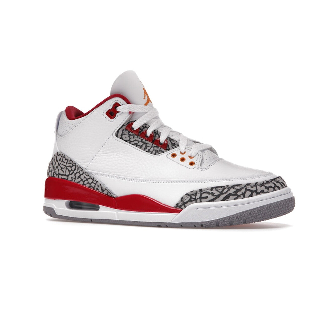 Nike Air Jordan 3 Retro "Cardinal Red" - White / Light Curry