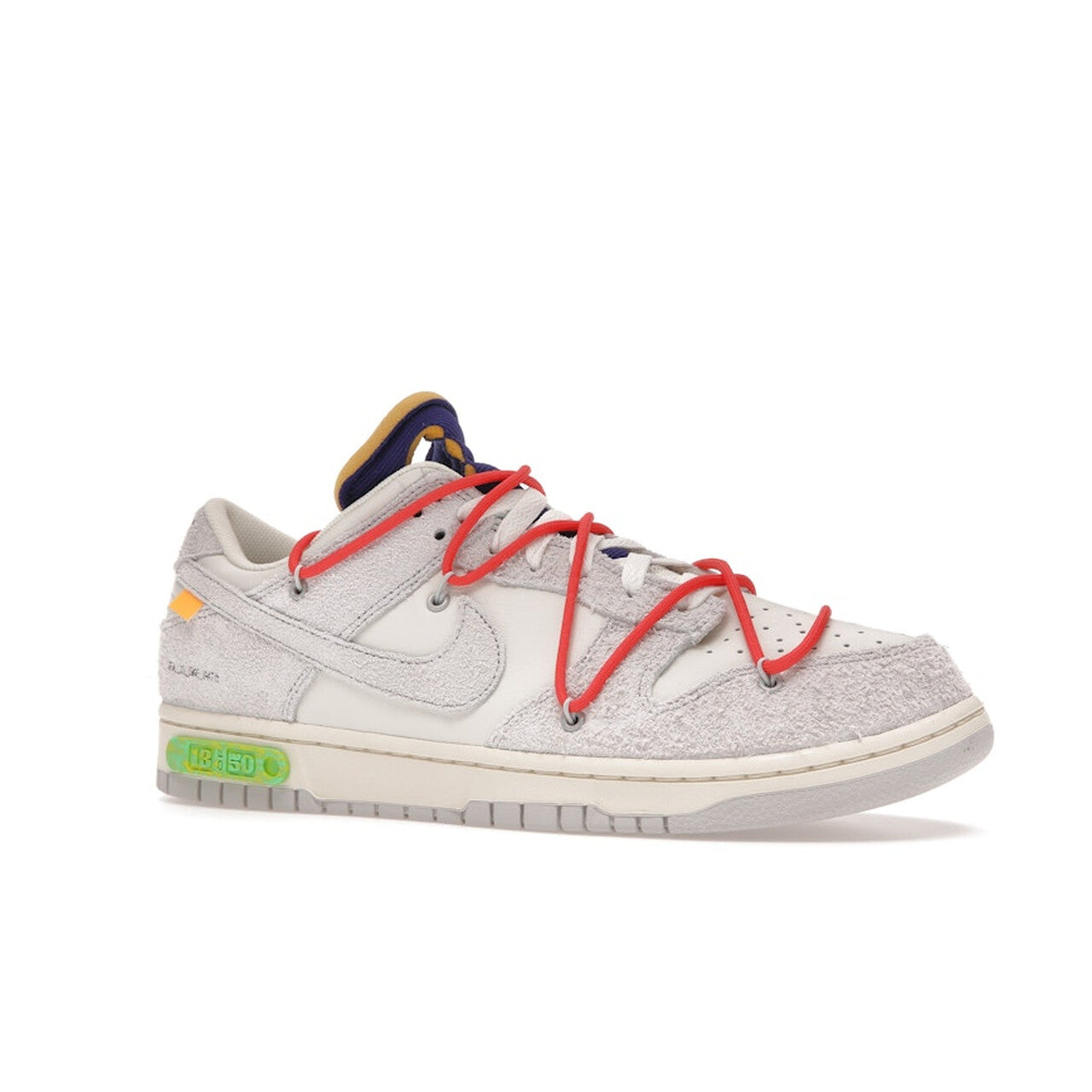 Nike Dunk Low Off-White "Lot 13 of 50" - Sail / Neutral Grey-Habanero Red