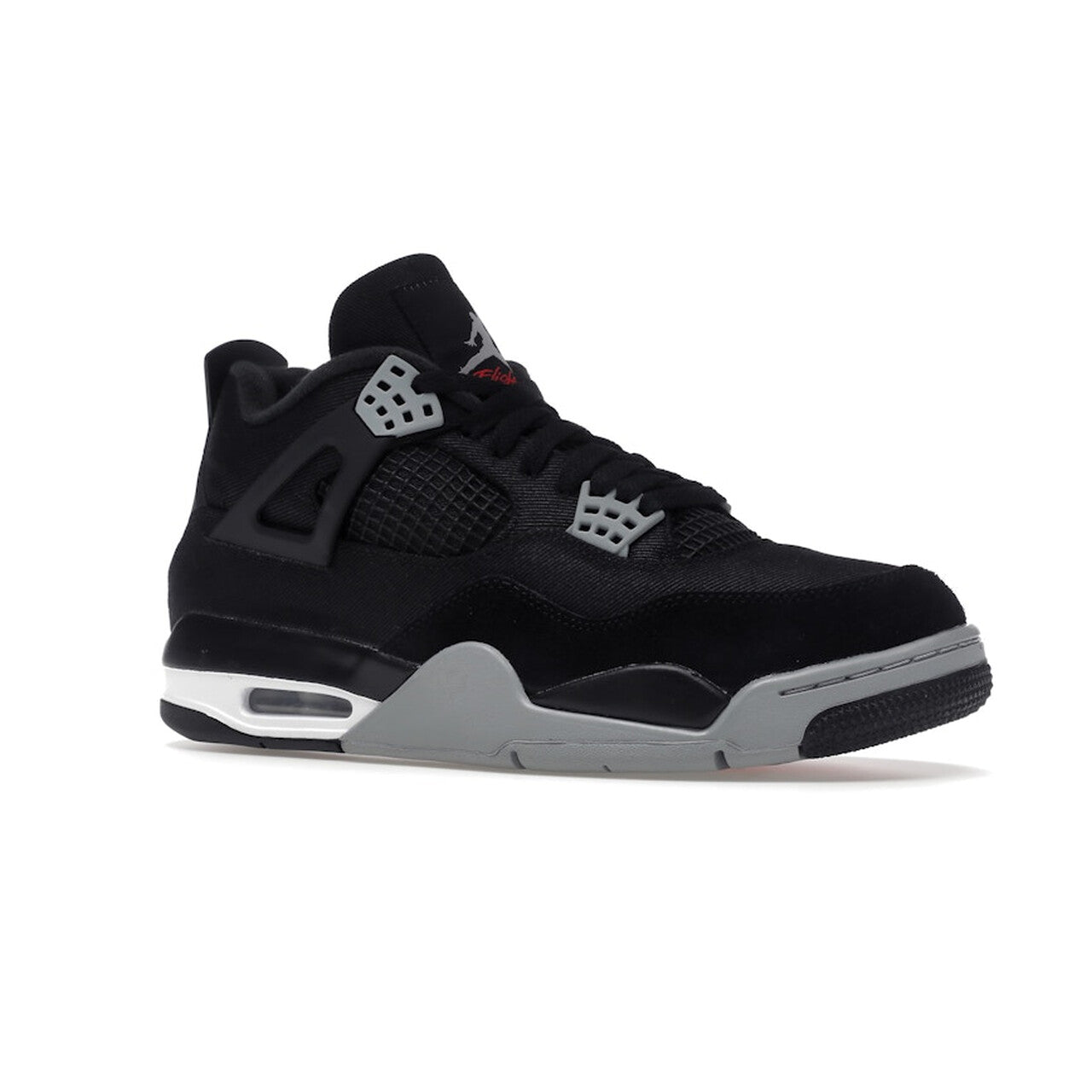 Nike Air Jordan 4 Retro SE "Black Canvas" - Black / Light Steel Grey / White