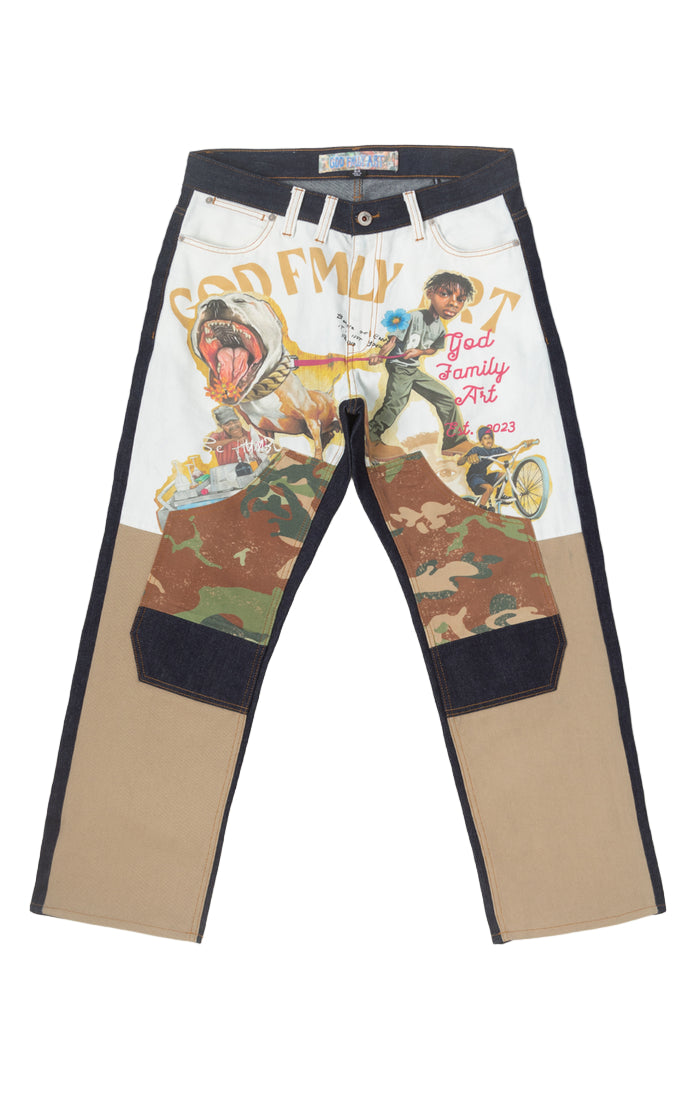 GFA Leash Jeans-Raw Denim