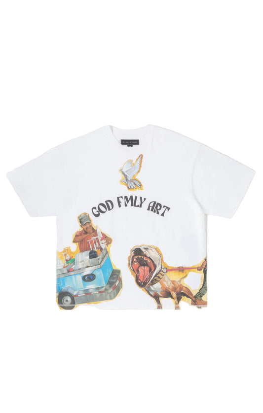 GFA Doves Fly Knit (Cropped Fit)-Bright White