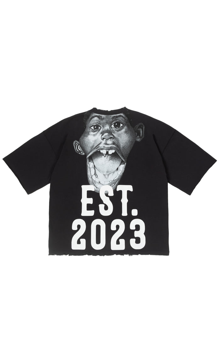 GFA Bold Screamer SS Knit-Jet Black