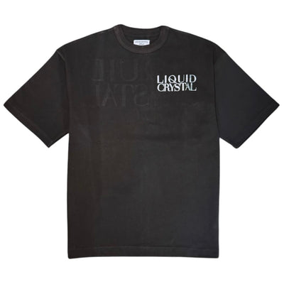 Liquid Crystals Metallic Shirt-Black