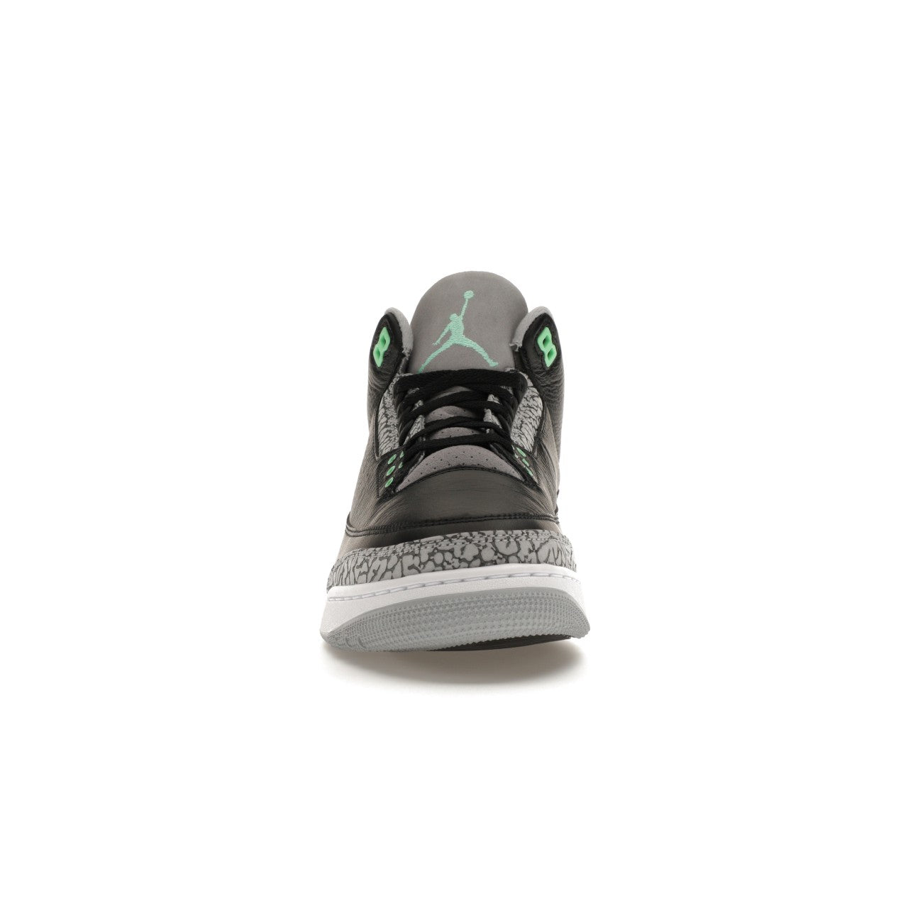 Air Jordan Retro 3 - Black / Green Glow / Wolf Grey