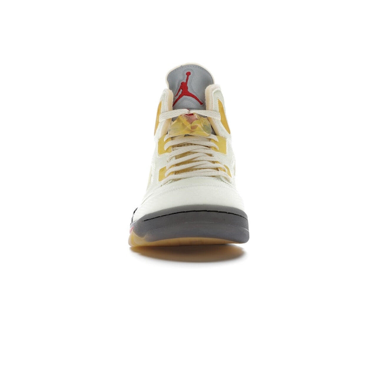 Nike Air Jordan 5 Retro "Off-White Sail" - Fire Red-Muslin-Black