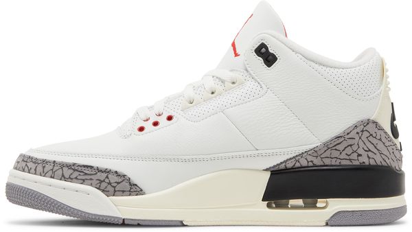 Nike Air Jordan 3 Retro "White Cement Reimagined" - Summit White / Fire Red-Black
