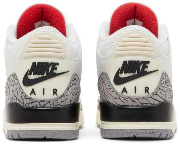 Nike Air Jordan 3 Retro "White Cement Reimagined" - Summit White / Fire Red-Black