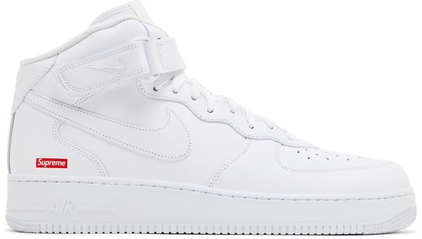 Nike Air Force 1 Mid Supreme - White / White