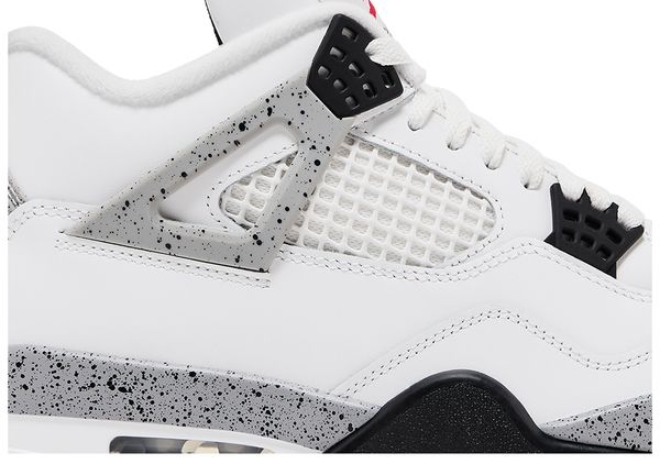 Nike Air Jordan 4 Retro OG "White Cement" 2025 - Summit White / Fire Red