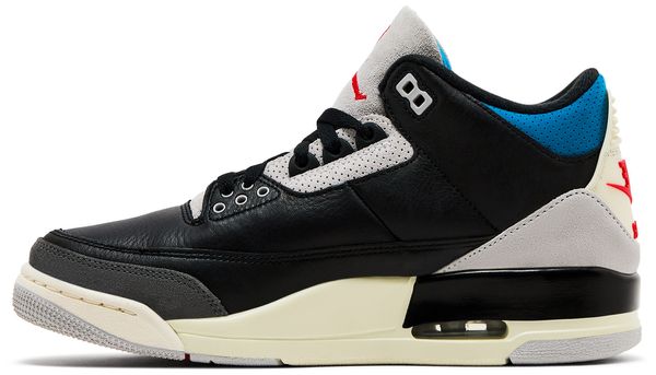 Air Jordan 3 Retro OG 'Rare Air'-Black/Chile Red-Neutral Grey