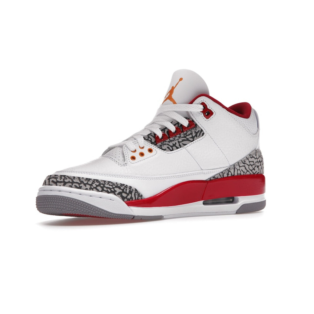 Nike Air Jordan 3 Retro "Cardinal Red" - White / Light Curry