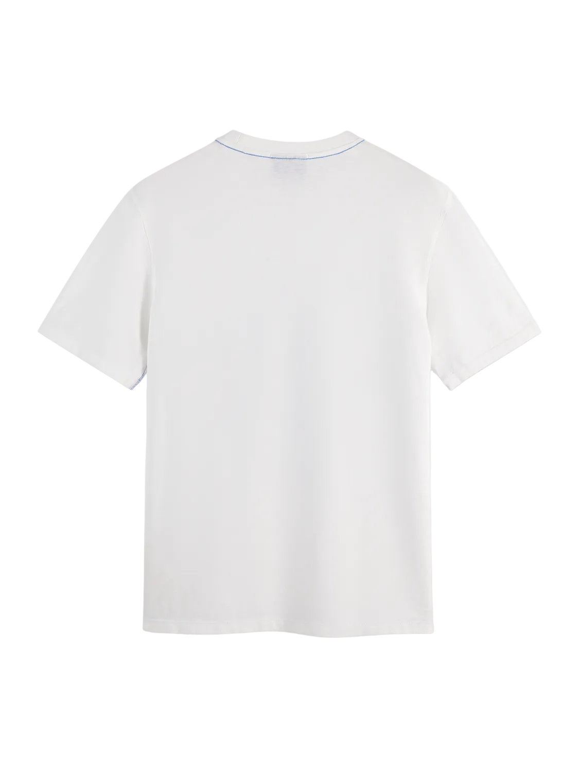 Scotch & Soda Washed Graphic Regular Fit T-Shirt-Off White
