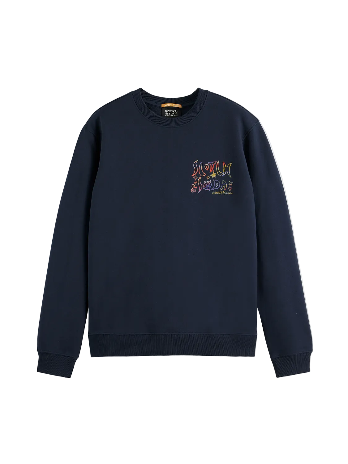 Scotch & Soda Front And Back Artwork Regular-Fit Sweatshirt-Carbon
