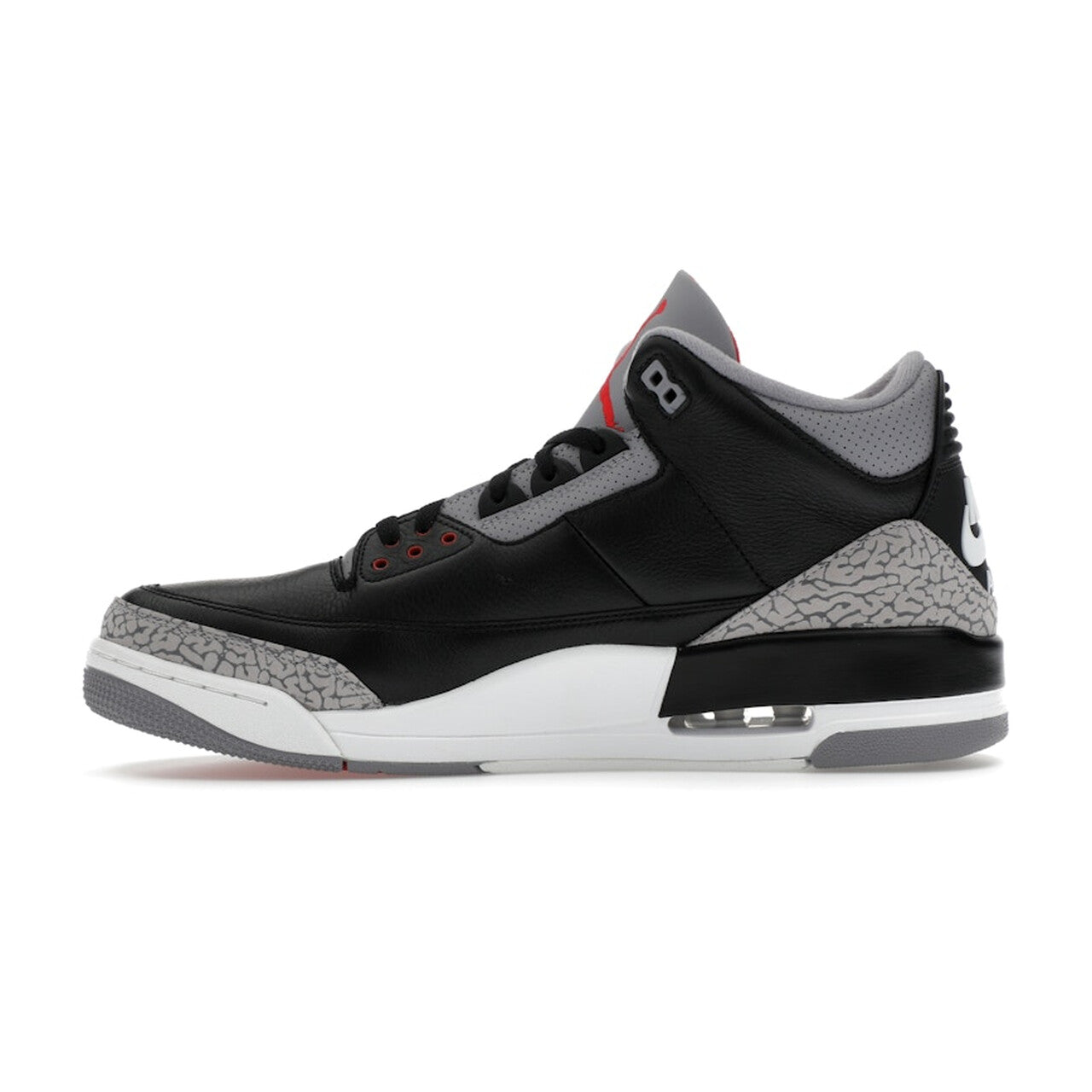 Nike Air Jordan 3 Retro OG "Black Cement" 2024 - Black / Fire Red / Cement Grey