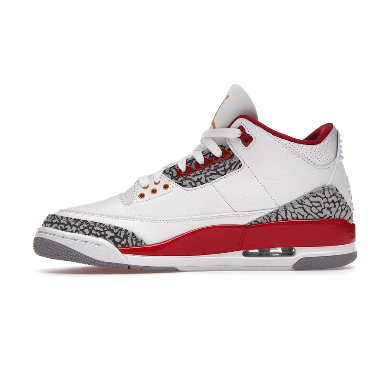 Nike Air Jordan 3 Retro "Cardinal Red" - White / Light Curry
