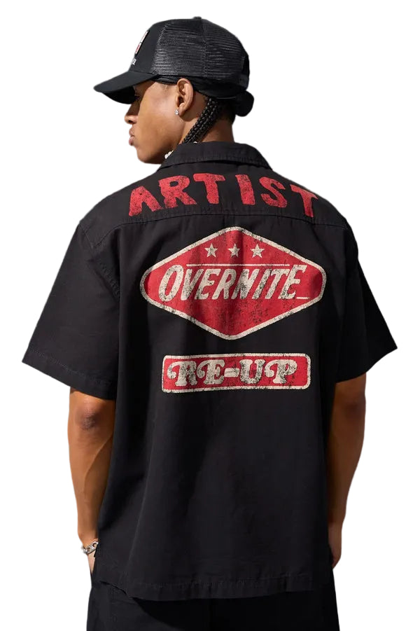 Jordan Craig The Re-Up Mechanic Shirt-Black