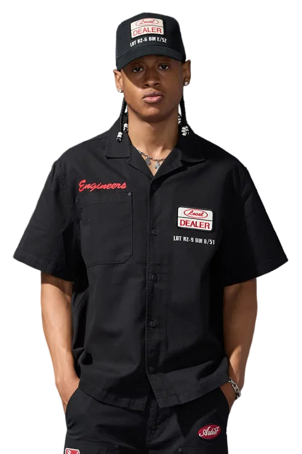 Jordan Craig The Re-Up Mechanic Shirt-Black