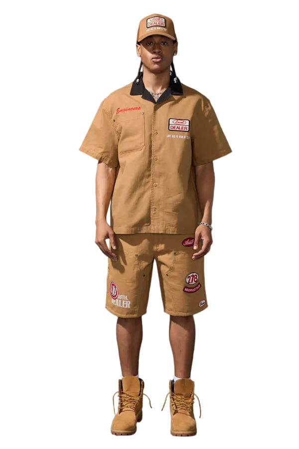 Jordan Craig Retro The Re-Up Shorts-Wheat