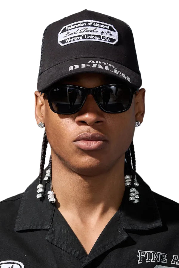 Jordan Craig Local Dealer The Plug Snapback Hat-Black