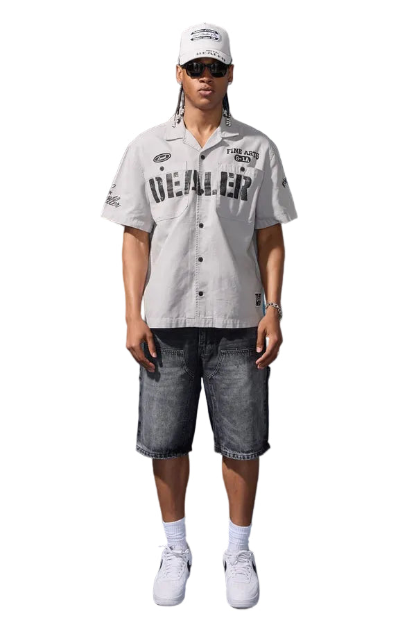 Jordan Craig The Plug Work Shirt -Cement