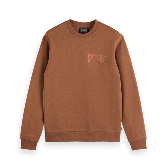 Scotch & Soda Logo Sweatshirt - Brown