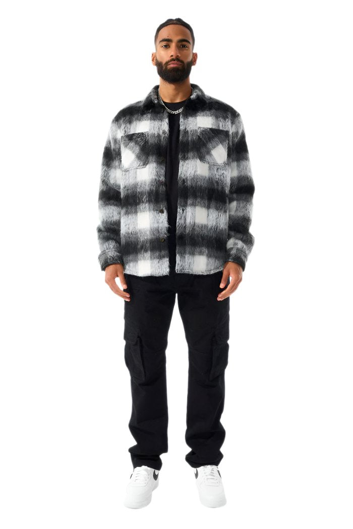 Jordan Craig See You In Paradise Flannel Shacket-Black