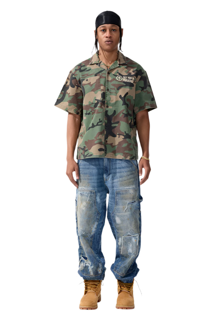 Jordan Craig SYIP S/S Work Shirt-Vintage Camo
