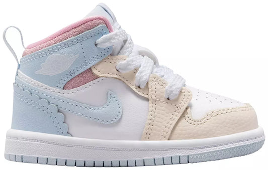 Jordan 1 Mid SE Fem Girls' Toddler Explore Jordan-Half Blue/Pale Ivory/White