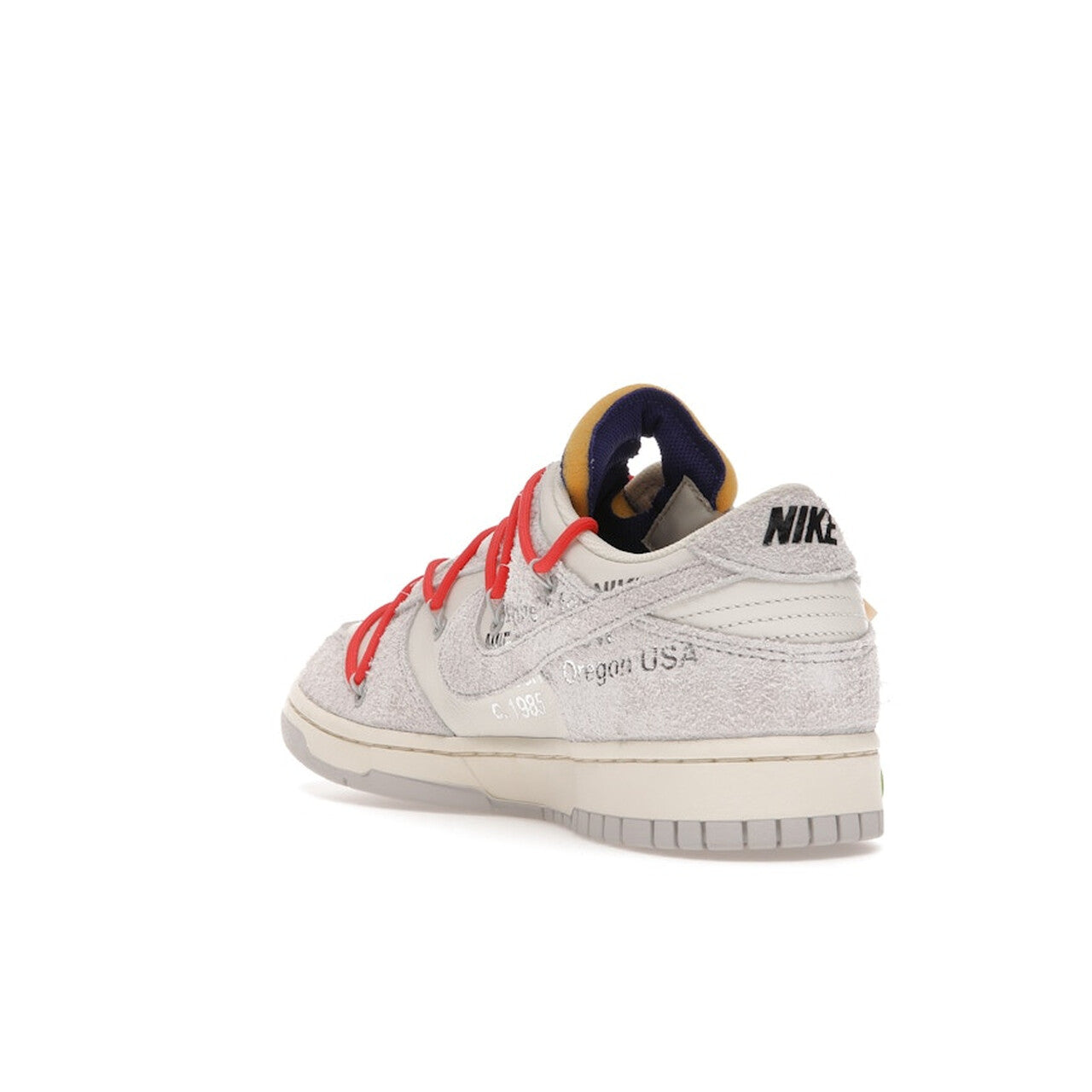 Nike Dunk Low Off-White "Lot 13 of 50" - Sail / Neutral Grey-Habanero Red