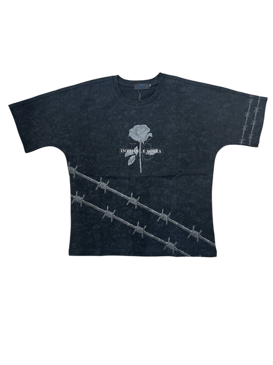 Invisible Scars Men's Relentless Box Tee-Black