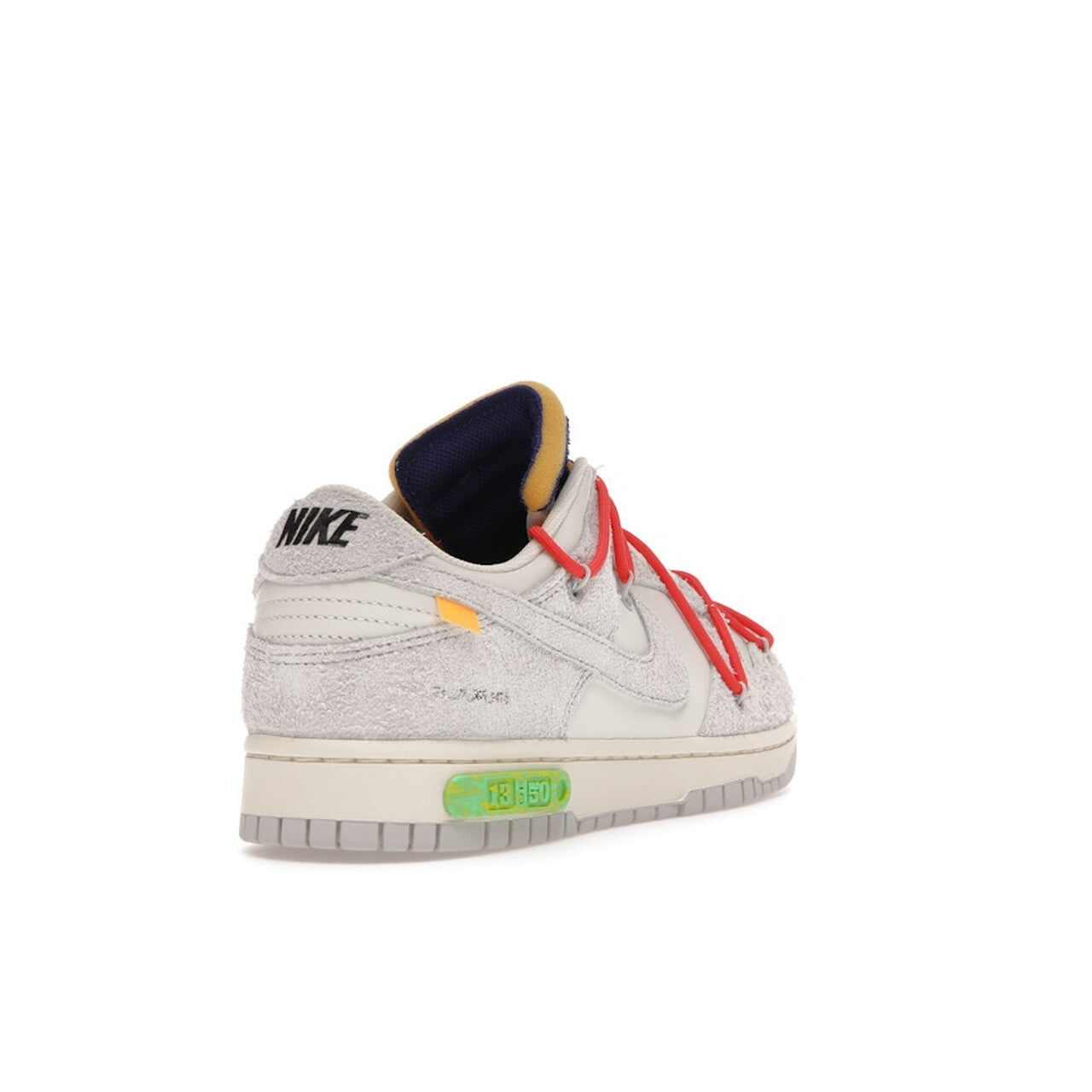 Nike Dunk Low Off-White "Lot 13 of 50" - Sail / Neutral Grey-Habanero Red