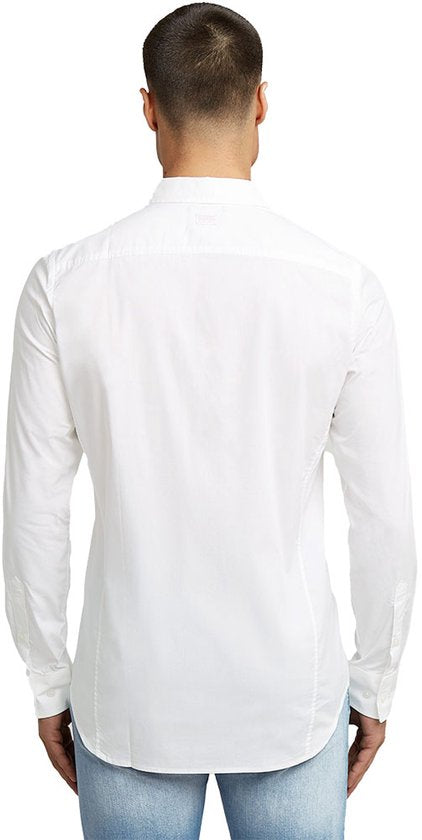 G-Star Raw Uniform Slim Button Up Long Sleeve-White