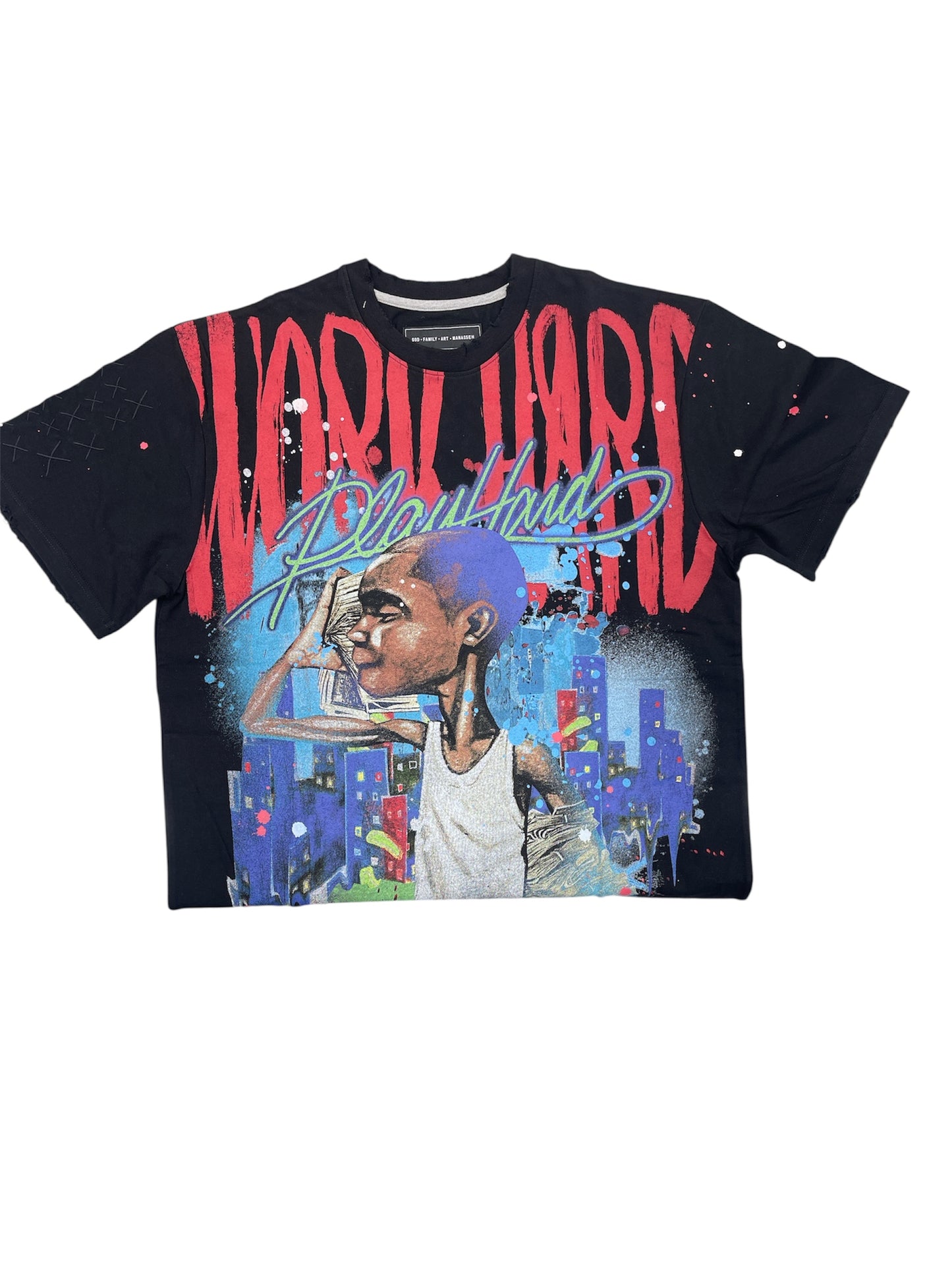 GFA Go Hard SS Knit T-Shirt-Black