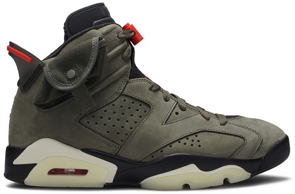 Nike Air Jordan x Travis Scott 6 Retro - Medium Olive / Infrared Black