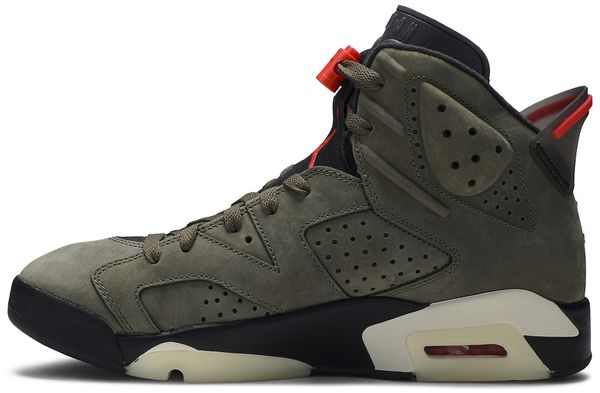 Nike Air Jordan x Travis Scott 6 Retro - Medium Olive / Infrared Black