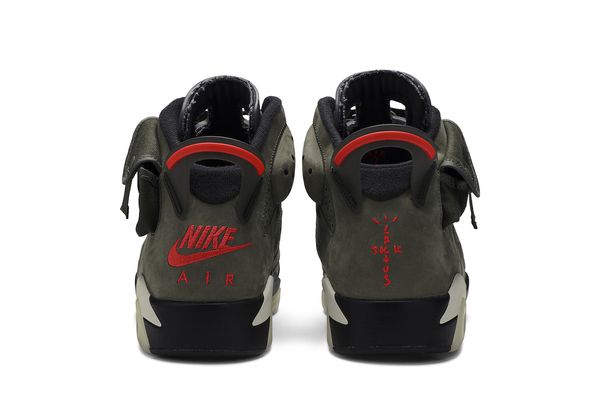 Nike Air Jordan x Travis Scott 6 Retro - Medium Olive / Infrared Black