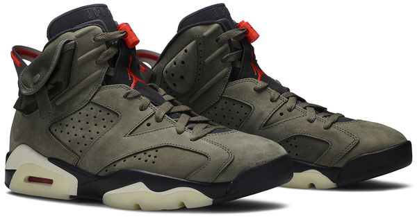 Nike Air Jordan x Travis Scott 6 Retro - Medium Olive / Infrared Black