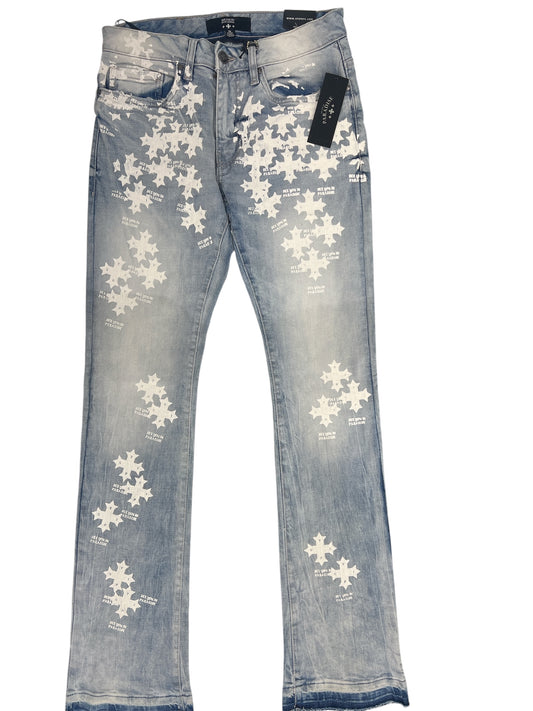 Jordan Craig See You In Paradise Stacked Jeans-L/Blue