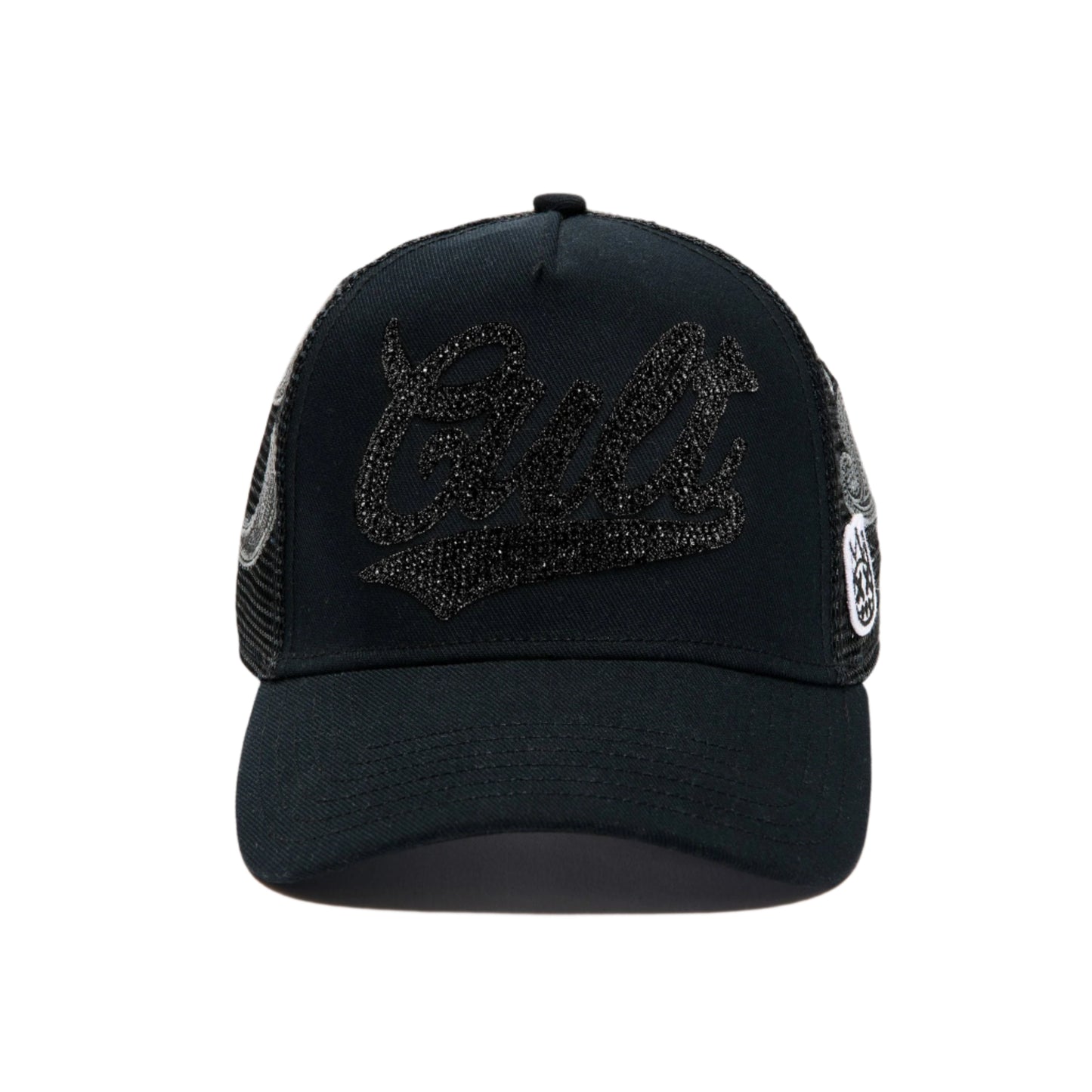 Cult Of Individuality Paisley Shimuchan Logo Mesh Back Trucker Hat-Black