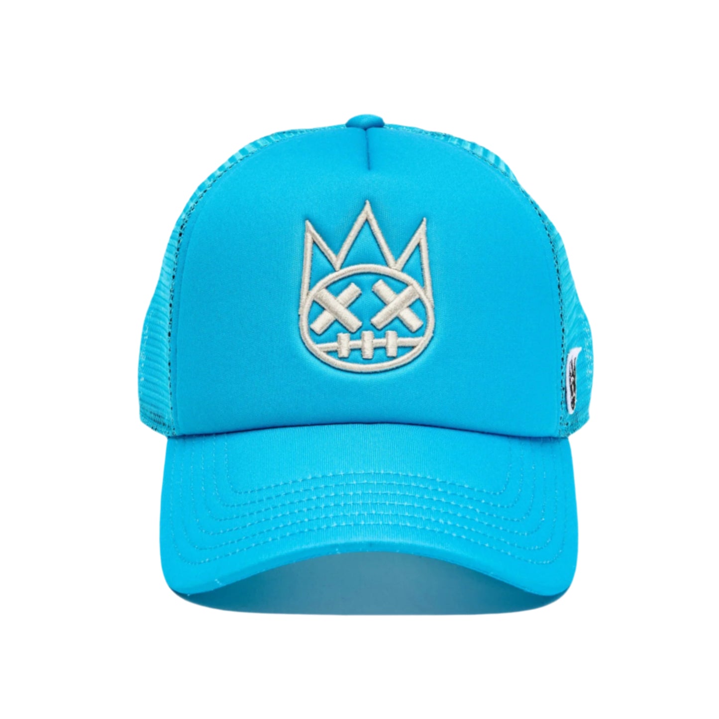 Cult Of Individuality Clean Shimuchan Logo Mesh Back Trucker Hat-Electric Blue