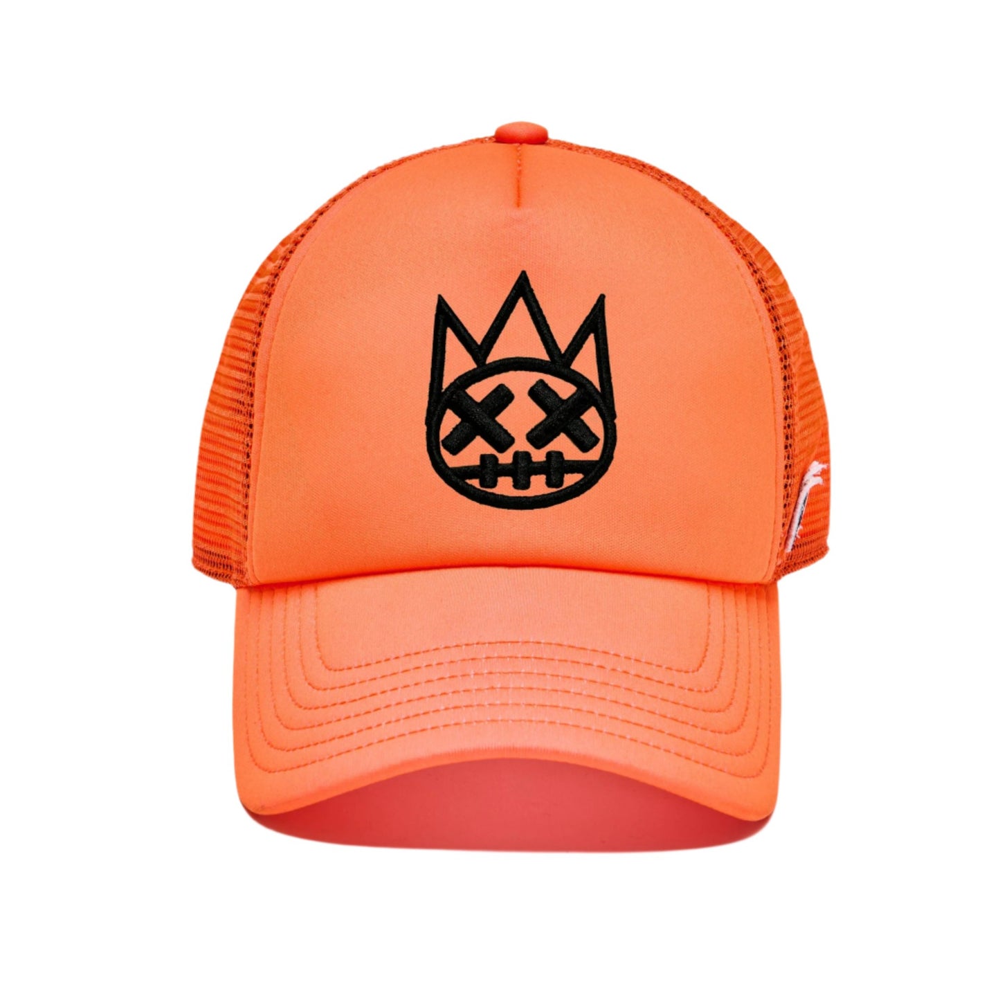 Cult Of Individuality Clean Shimuchan Logo Mesh Back Trucker Hat -Coral