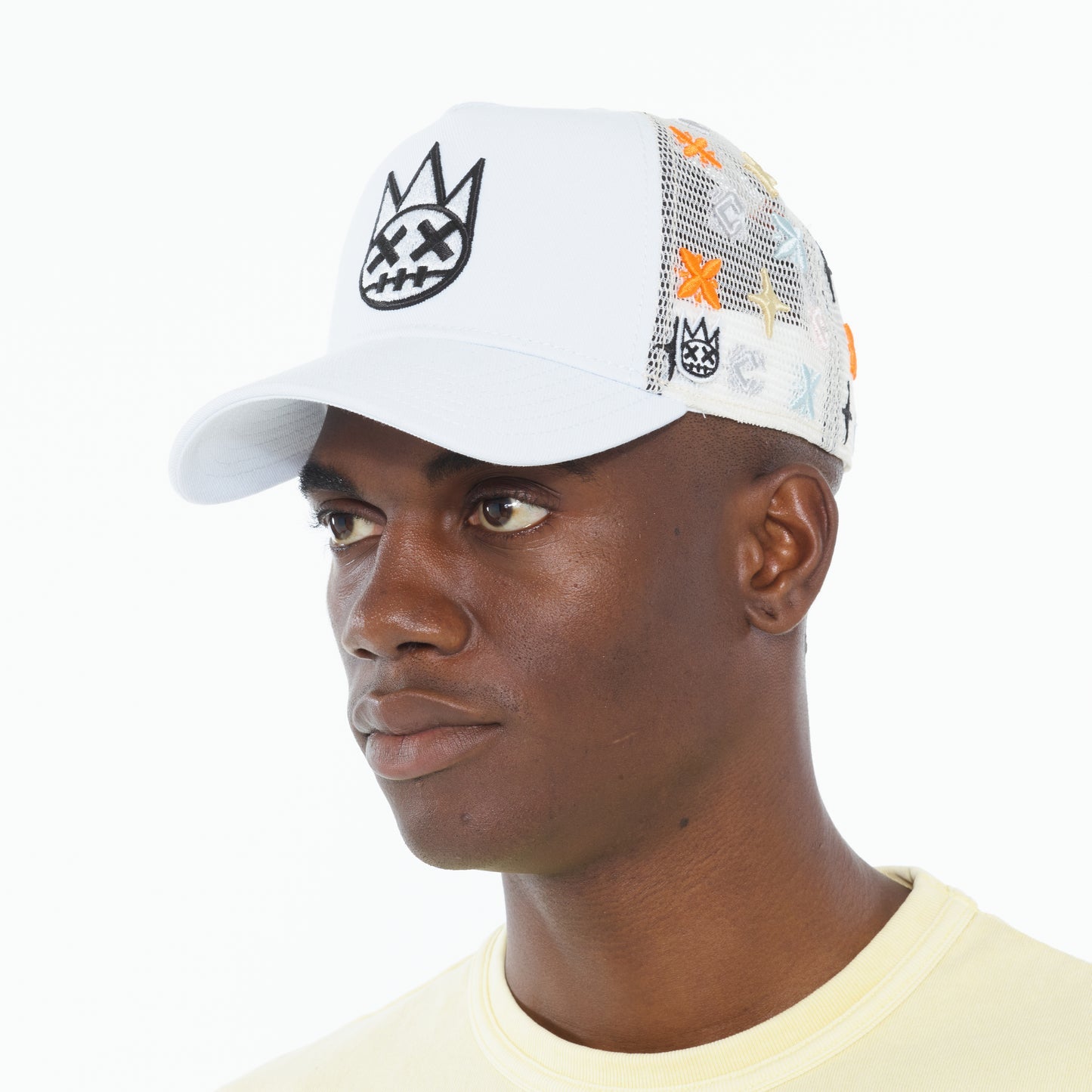 Cult Of Individuality Logo Pattern Hat-White