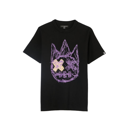 Cult Of Individuality Heavyweight Short Sleeve Crew Neck Tee "Shattered Logo"-Black