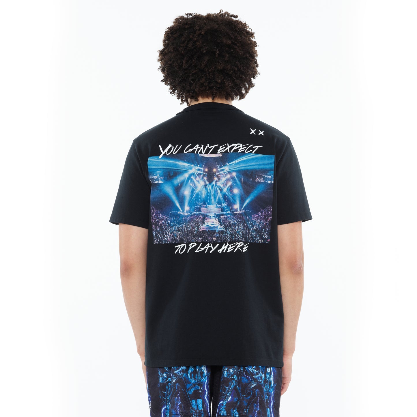 Cult Of Individuality Heavyweight Short Sleeve Crew Neck Tee "Play Here"-Black