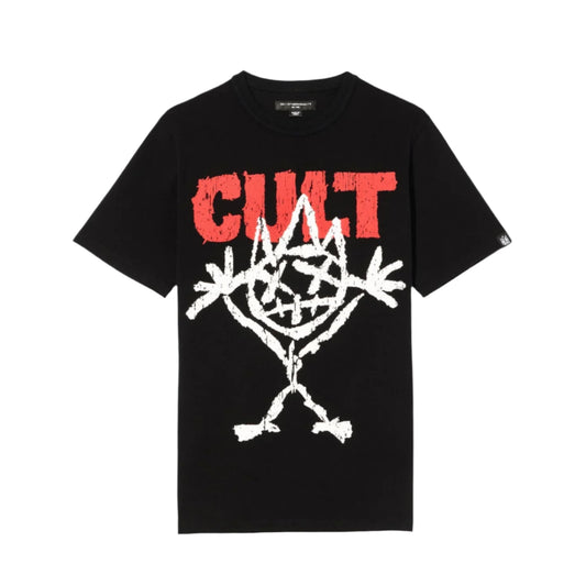 Cult Of Individuality Heavyweight Short Sleeve Crew Neck Tee "Illusion"-Black