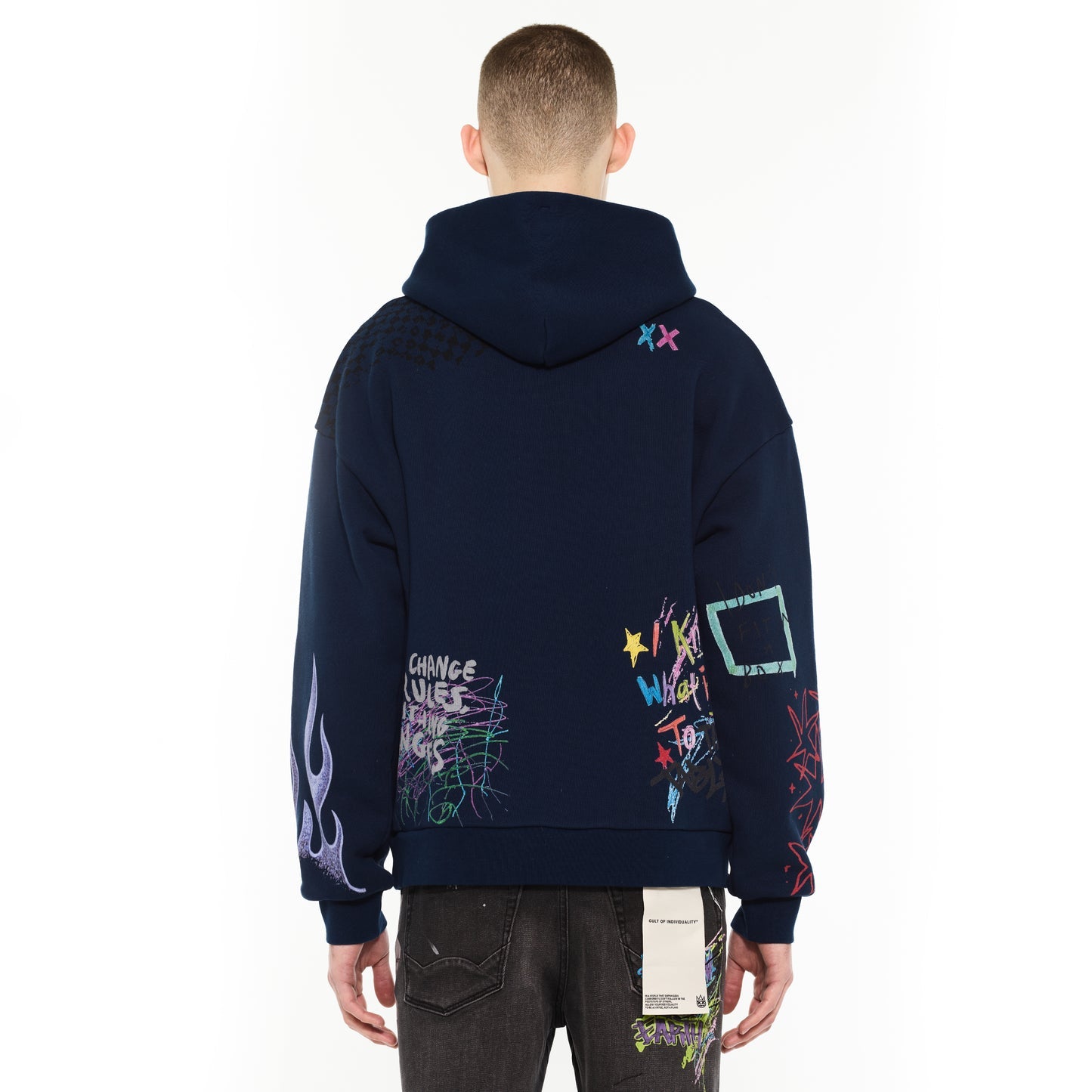 Cult Of Individuality Pullover Novelty Hoodie-Black