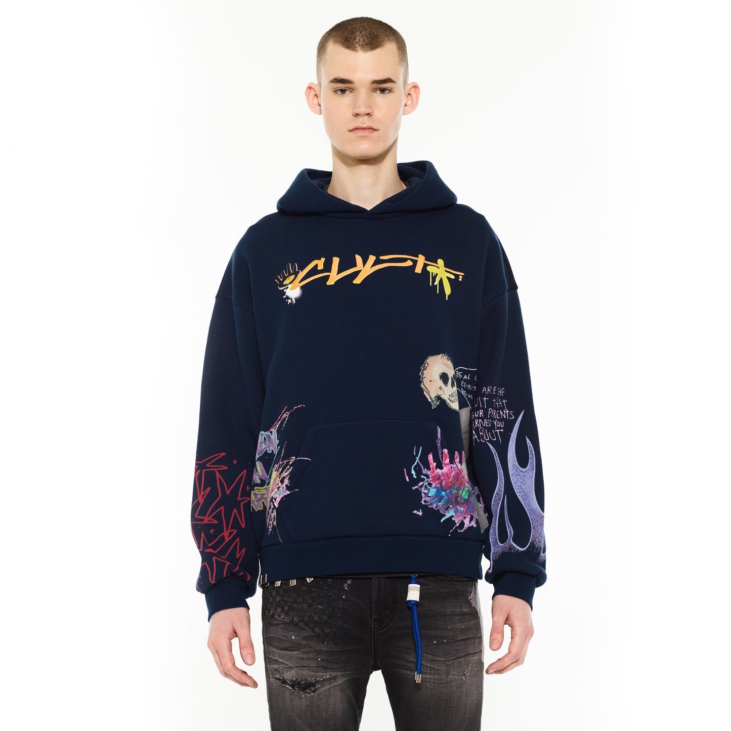 Cult Of Individuality Pullover Novelty Hoodie-Black