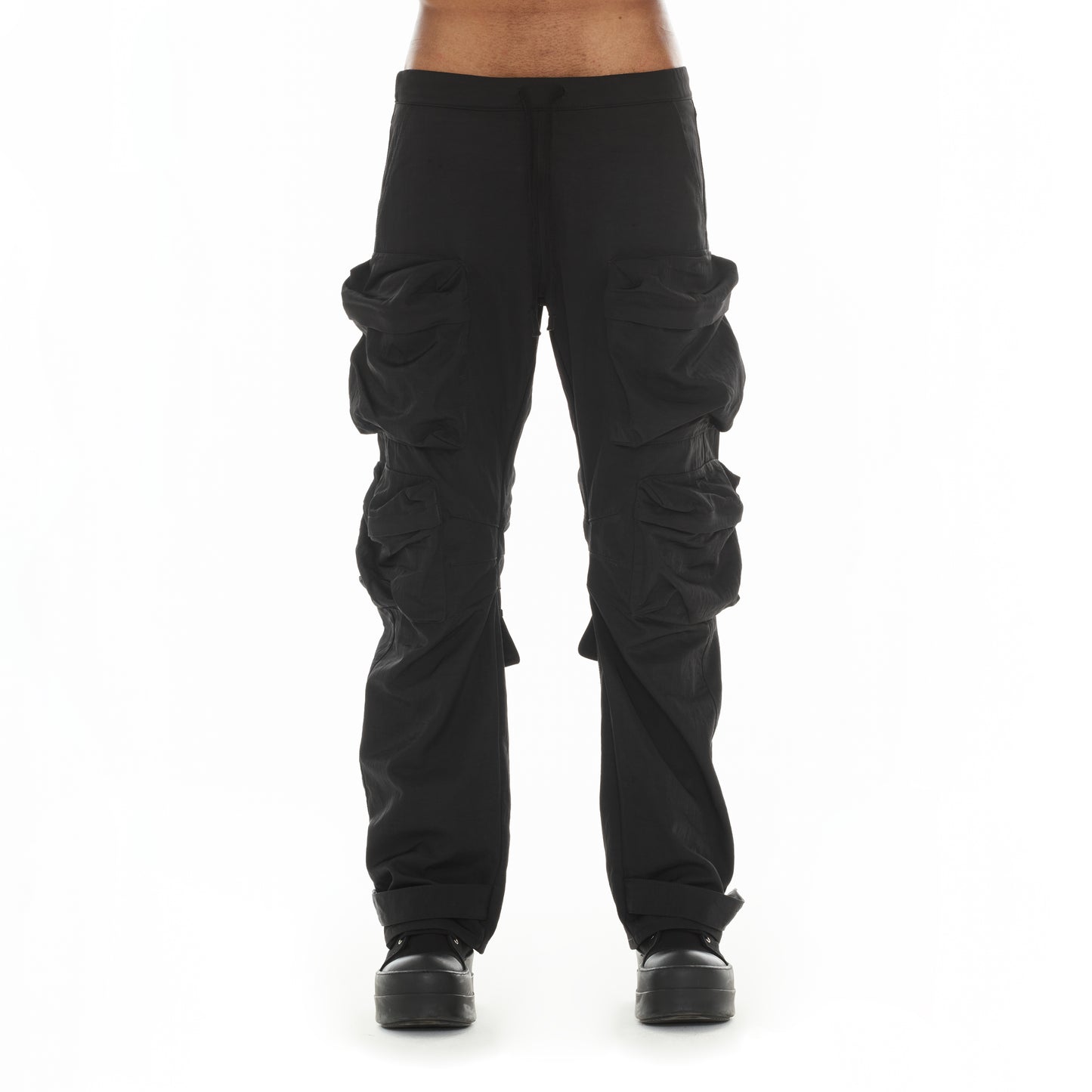 Cult Of Individuality Baggy Cargo 610 Jeans-Black Nylon